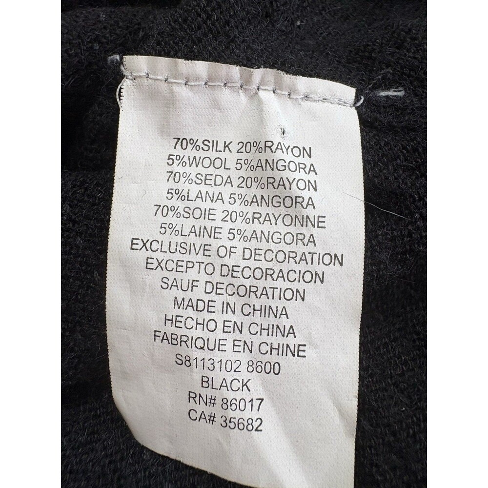 Bebe Black Sequin Silk Sz Small Woman’s Tank Top Stretch Party, Cocktail Shirt - Picture 5 of 8